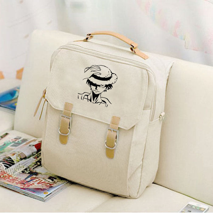 Wholesale Canvas Cartoon Backpack Middle School Student Travel Backpack JDC-BP-Shangqu005
