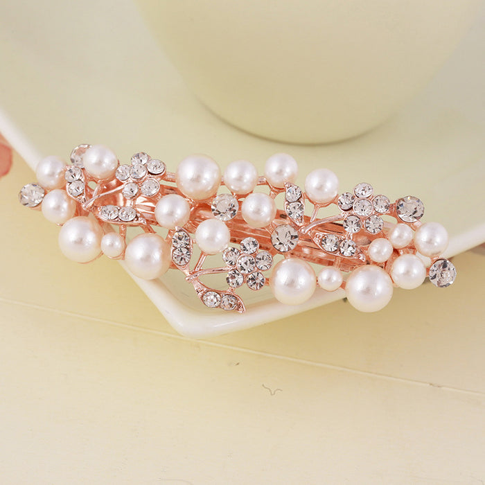 Wholesale Hair Clips Alloy Rhinestone Small Butterfly Spring JDC-HC-MengP003