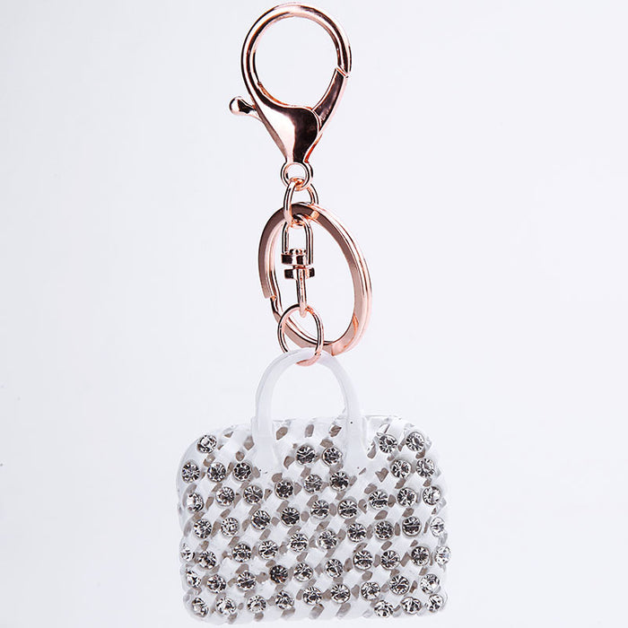 Wholesale Keychains Alloy Diamond Bag MOQ≥2 JDC-KC-YTuo002