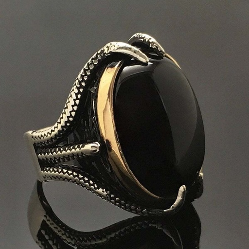 Jewelry WholesaleWholesale 925 Thai Silver Black Zircon Ring for Men JDC-RS-Beid003 Rings 贝迪 %variant_option1% %variant_option2% %variant_option3%  Factory Price JoyasDeChina Joyas De China