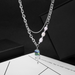 Jewelry WholesaleWholesale Titanium Steel Sapphire Necklace JDC-NE-ShiY005 necklaces 仕缘 %variant_option1% %variant_option2% %variant_option3%  Factory Price JoyasDeChina Joyas De China