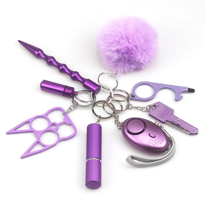 Keychains de color púrpura al por mayor MOQ≥2 JDC-KC-CHAOH038