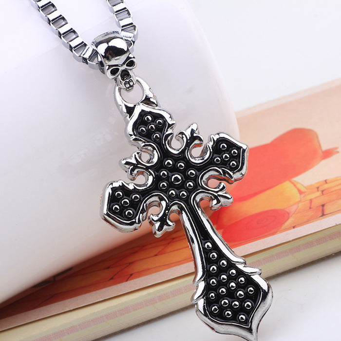 Wholesale Necklace Alloy Cross Men's Jewelry JDC-NE-QiN005