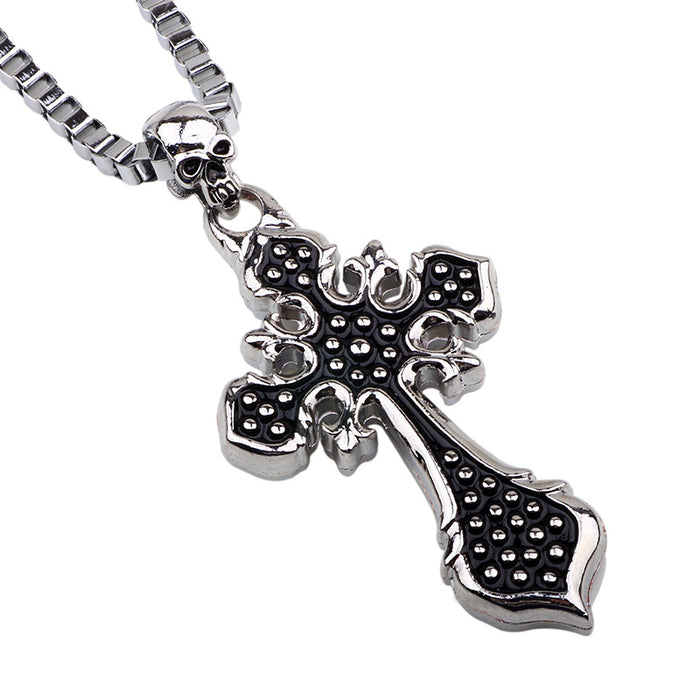 Wholesale Necklace Alloy Cross Men's Jewelry JDC-NE-QiN005