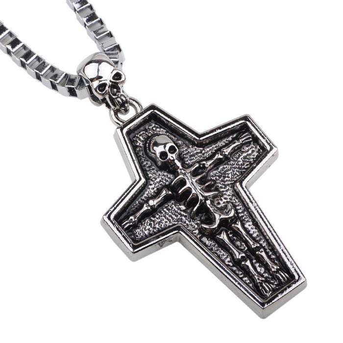 Wholesale Necklace Alloy Cross Men's Jewelry JDC-NE-QiN007