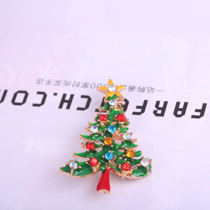 Wholesale Brooch Alloy Christmas Cute Penguin Collar Pin JDC-BC-MDD008