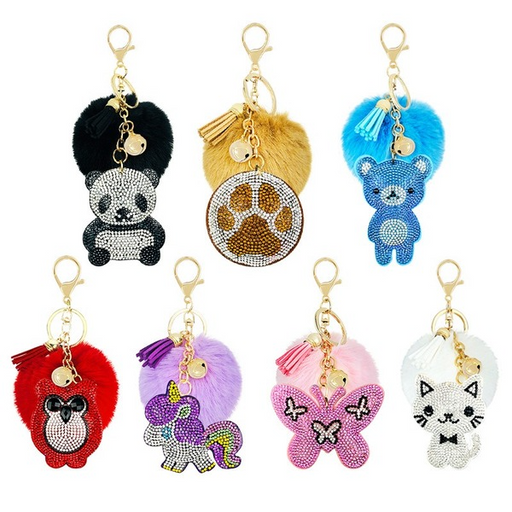 Jewelry WholesaleWholesale plush cartoon animal keychain MOQ≥10 JDC-KC-YZ017 Keychains 永泽 %variant_option1% %variant_option2% %variant_option3%  Factory Price JoyasDeChina Joyas De China