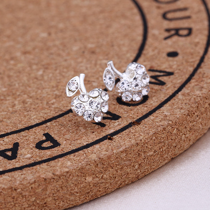 Wholesale Pearl Flash Diamond Stud Earrings Small Jewelry JDC-ES-Mdd012