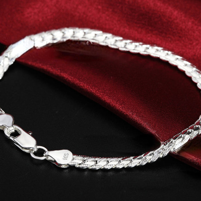 Suministro al por mayor de joyas de plata de bricolaje Exquisito pulsera lateral JDC-BT-Jinsh001