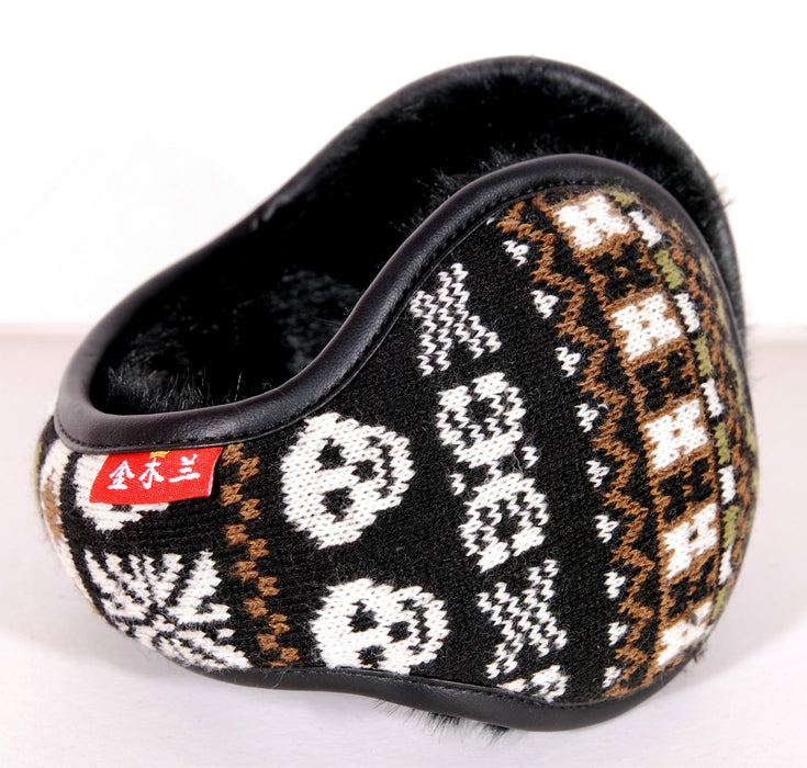 Wholesale Earmuffs Plush Back Wear Warm Knitted JDC-EF-JinML001