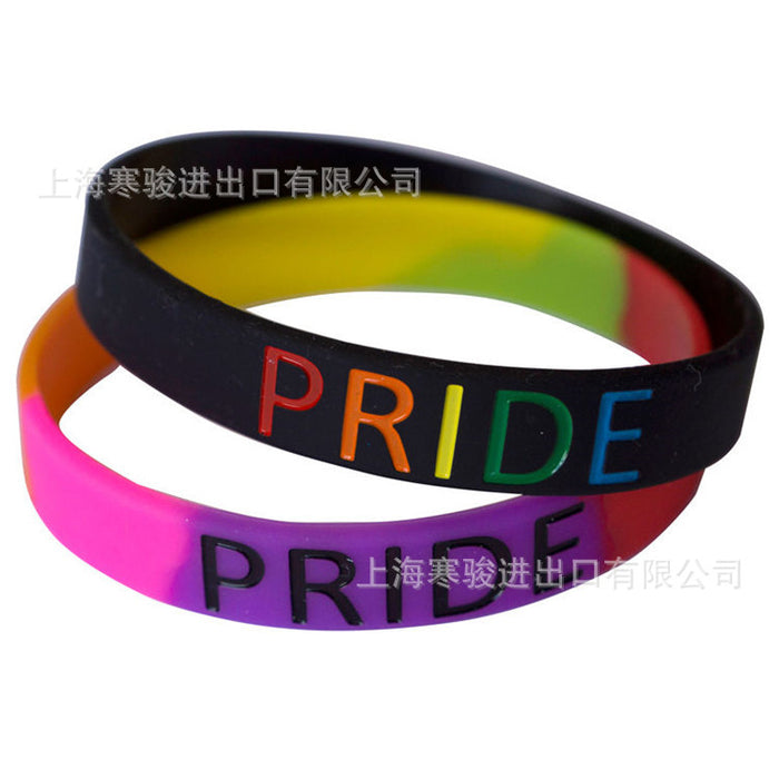 Pulsera homosexual homosexual anillo de silicona jdc-bt-hanj032