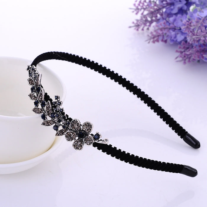 Jewelry WholesaleWholesale velvet diamond-encrusted vintage butterfly combined with blonde hair band JDC-HD-ZhuoL001 Headband 卓联 %variant_option1% %variant_option2% %variant_option3%  Factory Price JoyasDeChina Joyas De China