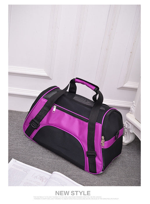 Wholesale Shoulder Bag Nylon Wear-Resistant Pet Bag Going Out Convenient Diagonal JDC-SD-Aishang007