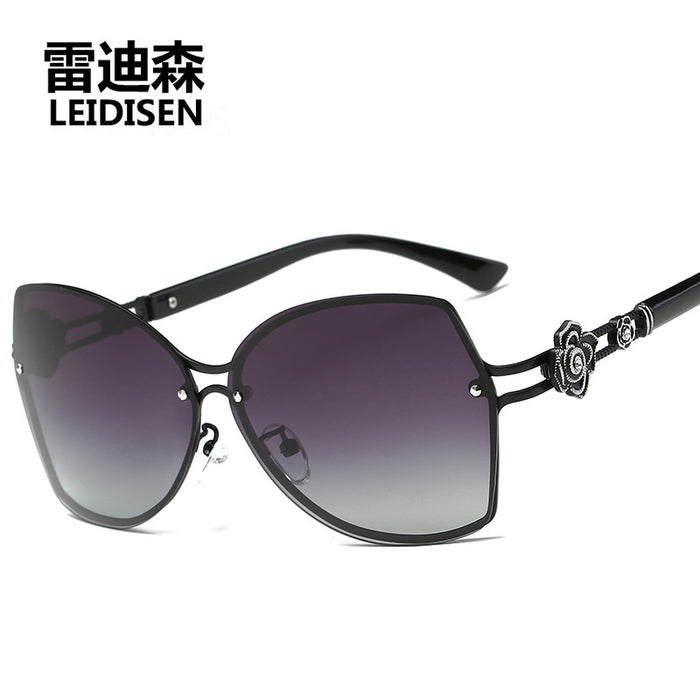Wholesale Ladies Polarized Sunglasses Two Tone Pattern Driving Mirror Glasses JDC-SG-GaoD012