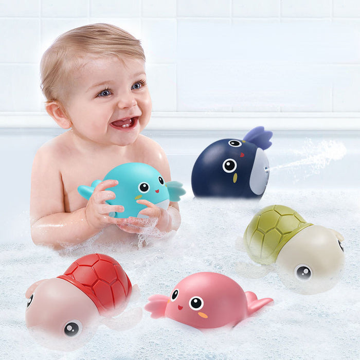 Juguetes al por mayor jugando juguetes acuáticos pequeños juguetes para niños de baño tortuga de tortuga jdc-ft-yahui001