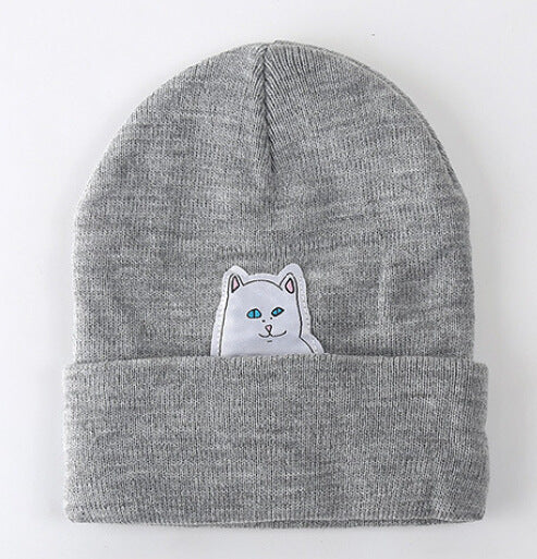 Wholesale Fashionhat Acrylic Cat Knit Cold Hat JDC-FH-LvZhe001
