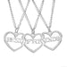 Jewelry WholesaleWholesale Good Friends Series Heart Necklace Three-Piece Set JDC-NE-ZJ029 Necklaces 志嘉 %variant_option1% %variant_option2% %variant_option3%  Factory Price JoyasDeChina Joyas De China