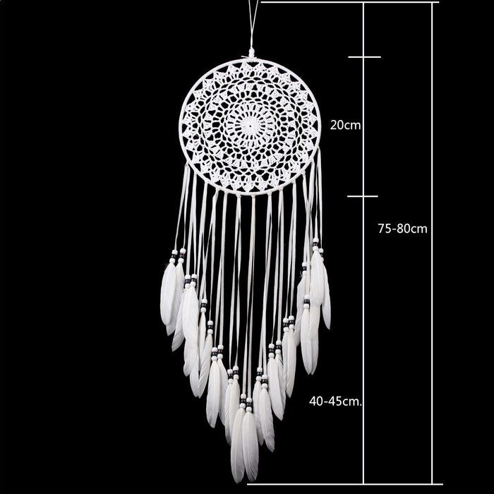 Jewelry WholesaleWholesale Flocking Fabric Polyester ABS Beads Dreamcatcher MOQ≥2 JDC-DC-MengS007 Dreamcatcher 萌颂 %variant_option1% %variant_option2% %variant_option3%  Factory Price JoyasDeChina Joyas De China