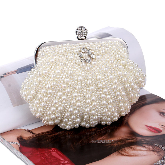 Wholesale Pearl Embroidered Dinner Bags Women's Fashion Pearl Banquet Bags JDC-HB-YMi001