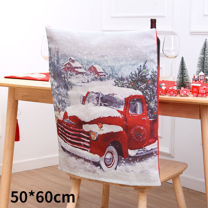 Wholesale Decorative Christmas Chair Cover Cartoon MOQ≥2 JDC-DCN-QiaoC004