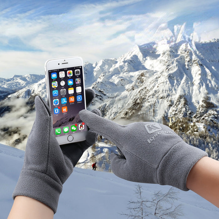 Wholesale Gloves Polyester Winter Warm Polar Fleece Outdoor Touch Screen JDC-GS-TuG009