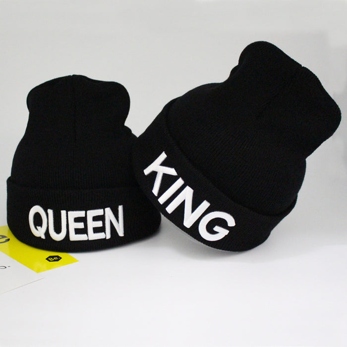 Wholesale Hat Acrylic Winter Outdoor Embroidered Letters Warm Knit Hat MOQ≥2 JDC-FH-TangQ007