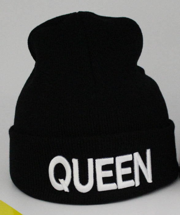 Wholesale Hat Acrylic Winter Outdoor Embroidered Letters Warm Knit Hat MOQ≥2 JDC-FH-TangQ007