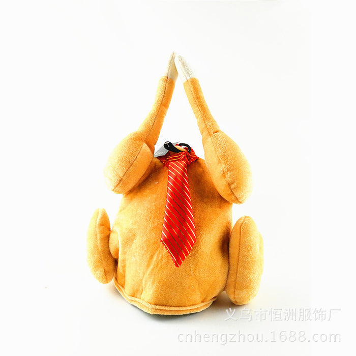 Wholesale Hat Mardi Gras Thanksgiving Cartoon Turkey Hat MOQ≥2 JDC-FH-hengz002