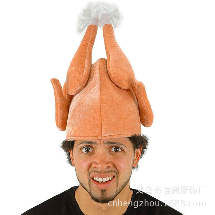Wholesale Hat Mardi Gras Thanksgiving Cartoon Turkey Hat MOQ≥2 JDC-FH-hengz002