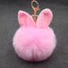 Jewelry WholesaleWholesale Alloy Imitation Rabbit Hair Rabbit Ear Hair Ball Pom Pom  Keychain JDC-KC-Zuge006 Keychains 祖格 %variant_option1% %variant_option2% %variant_option3%  Factory Price JoyasDeChina Joyas De China