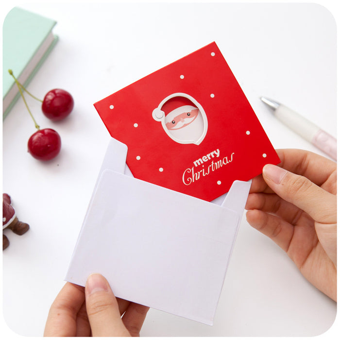 Wholesale Greeting Cards Christmas Eve Cute Mini Greeting Cards Christmas MOQ≥100 JDC-GC-CaiQ002