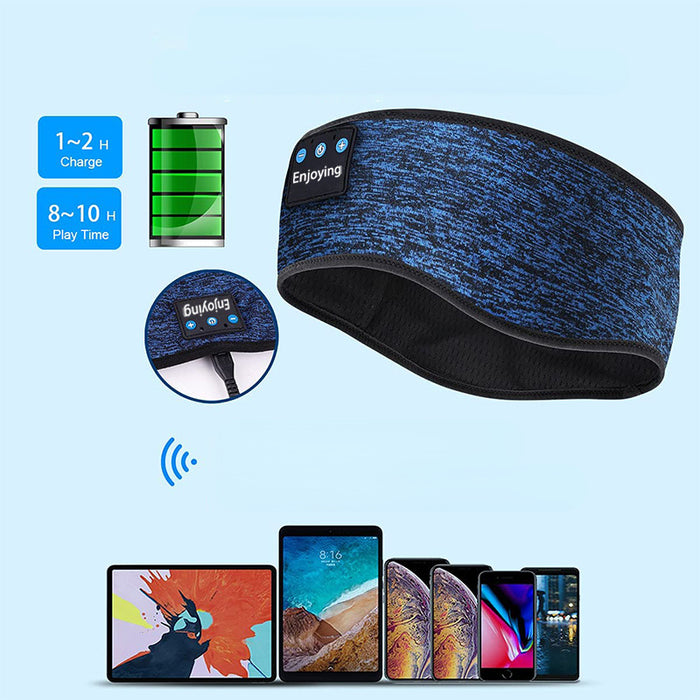 Wholesale Headband intelligent running sports Bluetooth multi-function headset removable diaphragmation music sleep mask MOQ≥2 JDC-HD-YuanF002