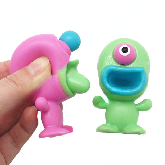 Wholesale Tongue Out One-eyed Monster Squeeze Sound Decompression Toys MOQ≥2 JDC-FT-DaKA003