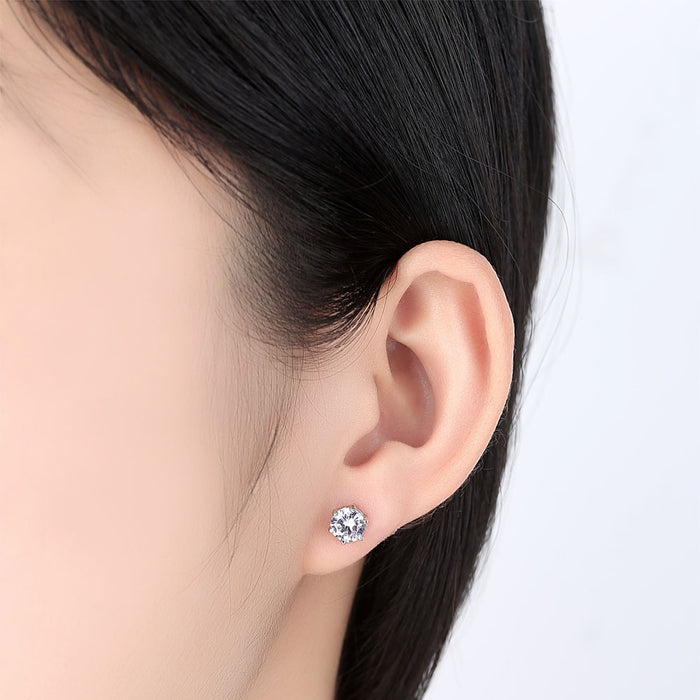 Jewelry WholesaleWholesale six-prong zircon stud earrings JDC-ES-Mimeng033 Earrings 米萌 %variant_option1% %variant_option2% %variant_option3%  Factory Price JoyasDeChina Joyas De China