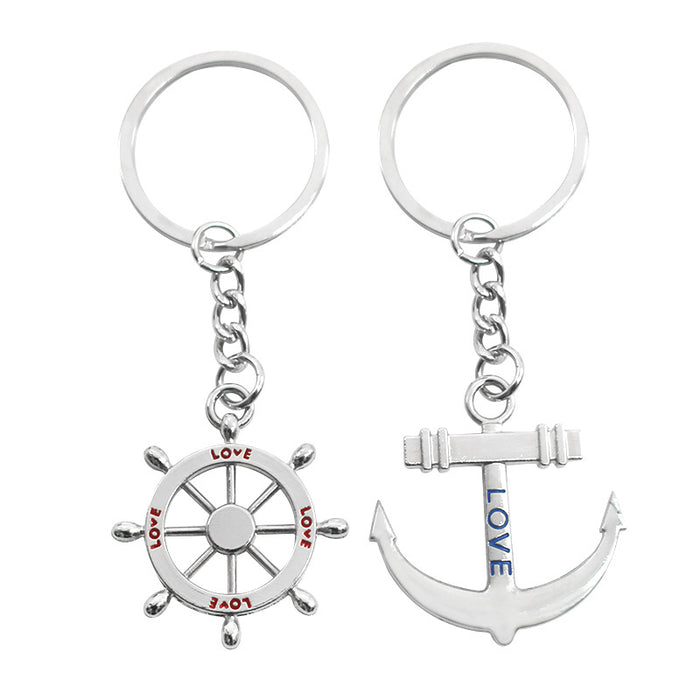 Wholesale Keychains Alloy Love Anchor JDC-KC-TianG026