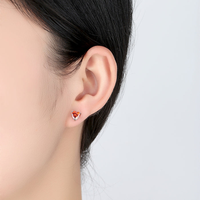 Jewelry WholesaleWholesale pomegranate zircon stud earrings JDC-ES-Mimeng041 Earrings 米萌 %variant_option1% %variant_option2% %variant_option3%  Factory Price JoyasDeChina Joyas De China