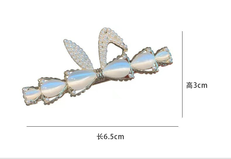 Wholesale Hair Clips Rabbit Ears Opal Metal JDC-HC-KeZi012