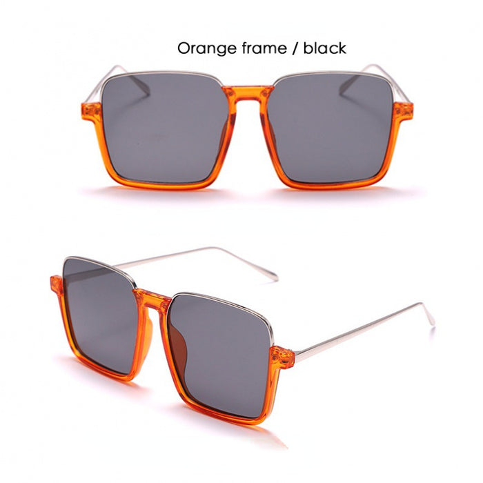 Wholesale Metal Lower Half Frame Square Sunglasses JDC-SG-BoY008