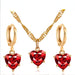 Jewelry WholesaleWholesale zircon love Crystal Necklace earrings JDC-NE-D029 Necklaces 晴雯 %variant_option1% %variant_option2% %variant_option3%  Factory Price JoyasDeChina Joyas De China