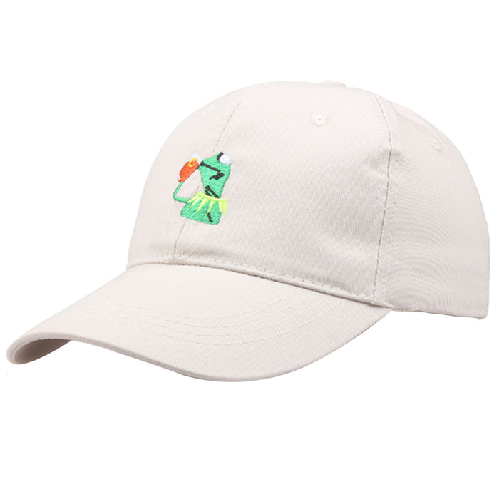 Wholesale frog cartoon curved brim baseball cap MOQ≥2 JDC-FH-LanYin001