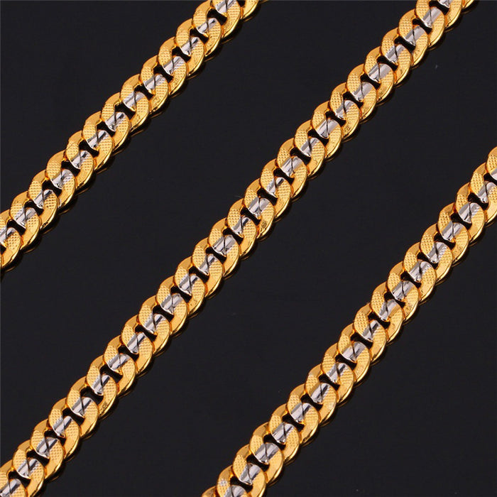 Wholesale Necklace Copper Men's Cuban Chain JDC-NE-HuiQ002