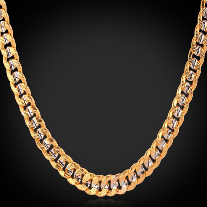 Wholesale Necklace Copper Men's Cuban Chain JDC-NE-HuiQ002