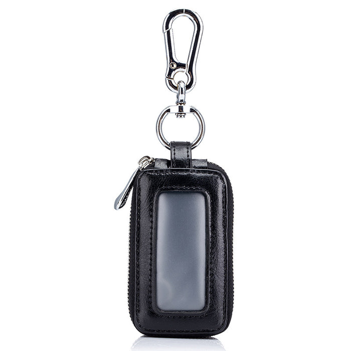 Wholesale Keychain Leather Double Layer Men's Key Bag Waist Hang MOQ≥3 JDC-KC-ANS002