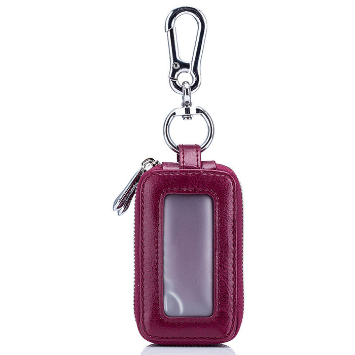 Wholesale Keychain Leather Double Layer Men's Key Bag Waist Hang MOQ≥3 JDC-KC-ANS002