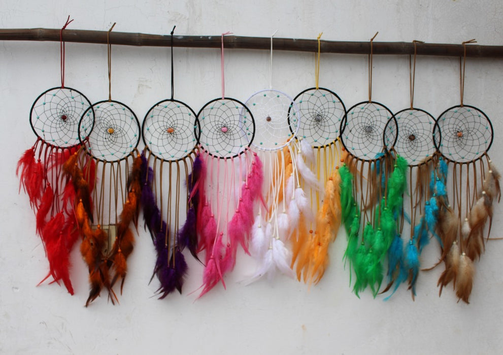 Wholesale Multi-ring Dream Catcher Ornament Home Wall Hanging Feather Ornament MOQ≥2 JDC-DC-OChi009