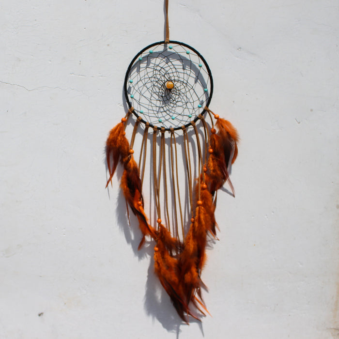 Wholesale Multi-ring Dream Catcher Ornament Home Wall Hanging Feather Ornament MOQ≥2 JDC-DC-OChi009