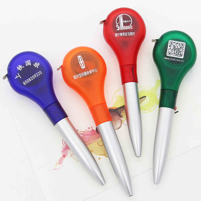 Wholesale Tape Measure Pen Rotary Plastic Ballpoint Pen MOQ≥2 JDC-BP-GeShang010