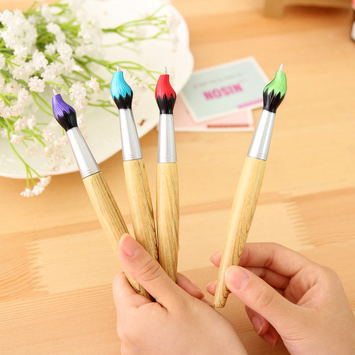 Wholesale Brush Shape Plastic Ballpoint Pen MOQ≥2 JDC-BP-GeShang008