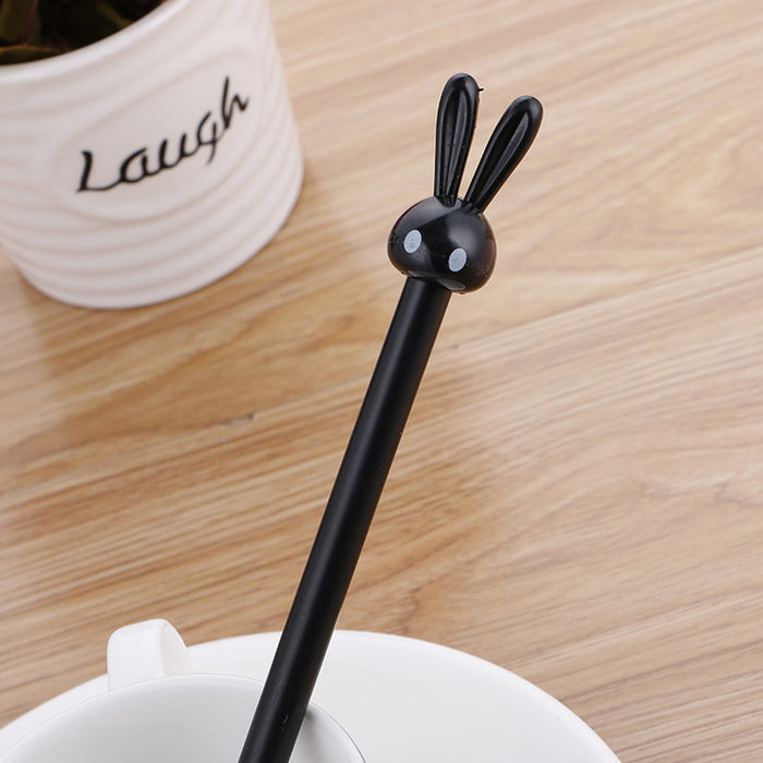 Wholesale Ballpoint Pen Plastic Cute Long Ear Rabbit Gel Pen JDC-BP-Liuj024