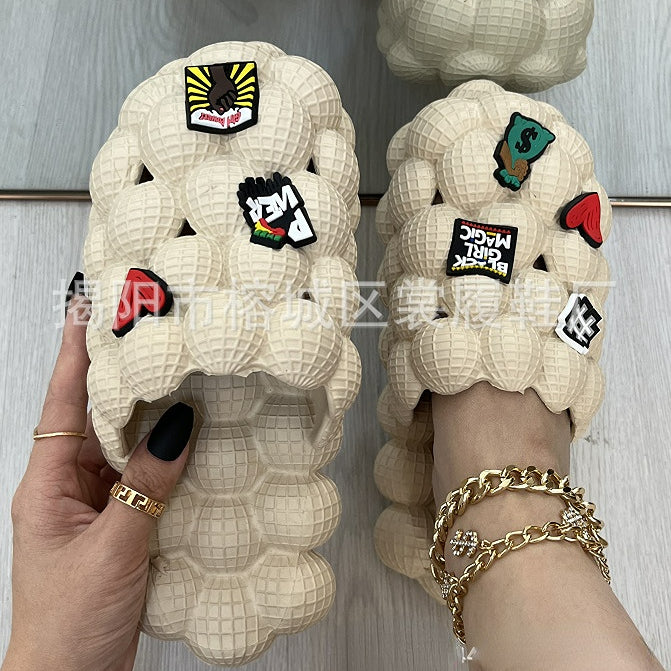Wholesale EVA Lychee Shoes Peanut Shoes Slippers JDC-SD-ShangL002
